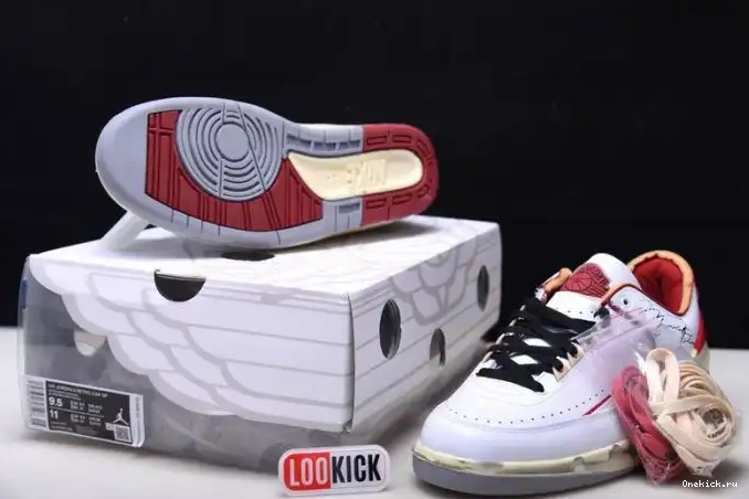 One Kick White 2 Low Retro Red Off-White Jordan SP DJ4375-106 0625